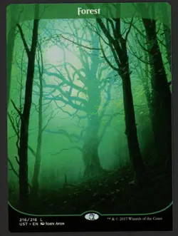 ***Unstable Forest Square Corner Miscut Misprint*** MTG Magic Kid Icarus - Image 1