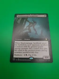 Shadowgrange Archfiend (Extended Art) Commander: Innistrad: Crimson Vow Regular - Image 1