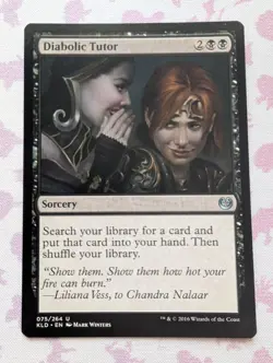 DIABOLIC TUTOR 75 MAGIC: THE GATHERING KALADESH (KLD) UNCOMMON - Image 1