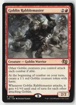 MTG - Goblin Rabblemaster R Foundations Jumpstart 558 LP-NM - Image 1
