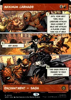 MTG Maximum Carnage (Borderless) Normal NM Marvel's Spider-Man Magic 225 - Image 1