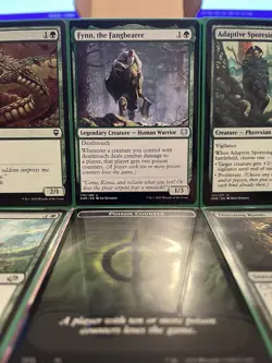 MTG Pauper Commander Deck - Fynn the Fangbearer - Mono-Green Toxic Deathtouch - Image 1