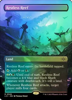 Restless Reef Foil Borderless The Lost Caverns of Ixalan NM MTG - Image 1