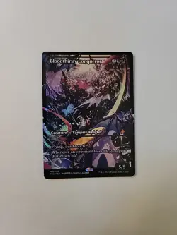 Magic The Gathering Bloodthirsty Conqueror Showcase Foil Foundations OC3372 - Image 1