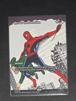 Heroic Intervention (Borderless) M0034 Non Foil Marvel Spider Man MTG NM/M - Image 1