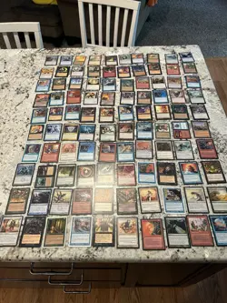 Mtg Value Lot x100 Magic The Gathering Lightning Bolt Pyroclasm Duress Mp-Hp - Image 1