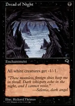 4x MTG Dread of Night, NM-Mint, English Tempest - Image 1
