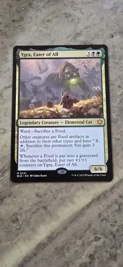 Ygra, Eater of All Bloomburrow Regular Legendary Creature Cat Mythic MTG - Image 1