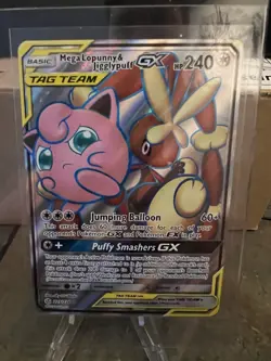 Pokemon TCG Mega Lopunny & Jigglypuff GX Full Art Secret Rare 225/236 NM/M - Image 1
