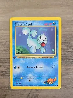 Pokemon TCG Misty's Seel 88/132 Gym Heroes 1st Edition NM - Image 1