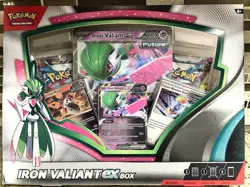 Pokemon TCG: Iron Valiant EX Box Factory Sealed New - Image 1