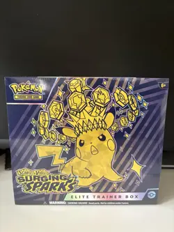 Pokemon SURGING SPARKS Elite Trainer Box ETB New & Sealed Scarlet Violet (Tear) - Image 1