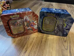 Pokemon Paldea Legends Tins Koraidon Miraidon EX 10 Total Booster Packs - Image 3