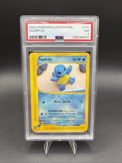 2002 POKEMON TCG EXPEDITION 131 SQUIRTLE PSA 7 - Image 1