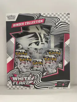 Pokemon TCG: Scarlet & Violet - WHITE FLARE Binder Collection NEW FACTORY SEALED - Image 1