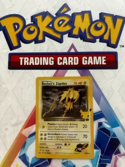 NEAR MINT! ROCKET’S ZAPDOS 15/132 Holo Rare Pokemon TCG Celebrations NM - Image 1