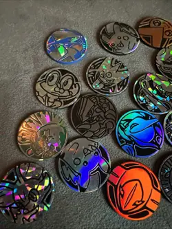 Lot of VINTAGE Official Pokemon TCG Coins x25! EX Era, Tag Team, XY, MORE! - Image 2