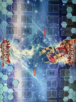 Yugioh 2011 Blue Zexal OTS Official Four 4 Player Playmat 6 Feet Table 60x27 - Image 2