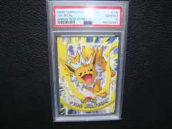 2000 Topps Pokemon T.v Jolteon card # 135 Animation series 3 Psa 10 Gem Mint - Image 1