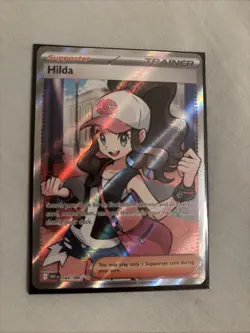 Hilda 164/086 Full Art Ultra Rare White Flare Holo Pokemon TCG Card - Image 1