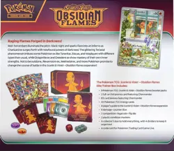 Obsidian Flames Elite Trainer Box ETB Scarlet & Violet Pokemon Card New & Sealed - Image 3