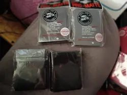 All Black Pokemon/Card Sleeves Protector 4 Packs. - Image 1