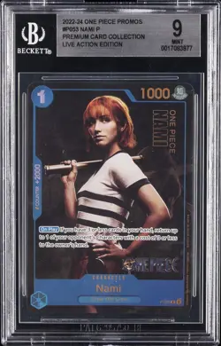 2022-24 ONE PIECE PROMOS PREM CARD COLL. - LIVE ACTION ED - P #P053 NAMI BGS 9 - Image 1