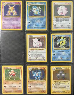 Pokemon 1999 Base Set 99% Complete 101/102 Cards - Image 1