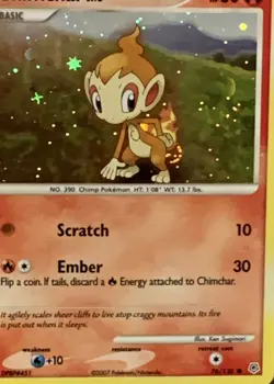 Infernape Lv X + Chimchar Rainbow Holo + Monferno + Energy Fire Pokemon Cards - Image 3