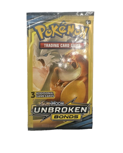 Pokemon Card - Unbroken Bonds - Sun & Moon - 3 Card Booster Pack - Image 1