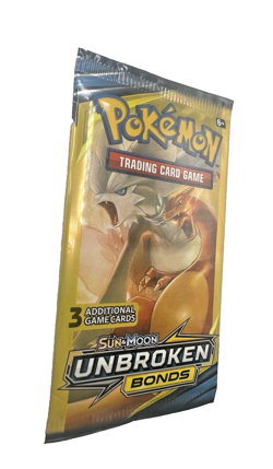 Pokemon Card - Unbroken Bonds - Sun & Moon - 3 Card Booster Pack - Image 2
