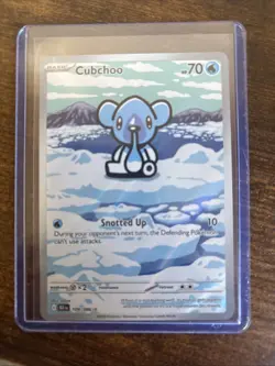 Pokemon TCG SV Black Bolt Cubchoo Illustrator Rare Card 109/86 NM Condition - Image 1