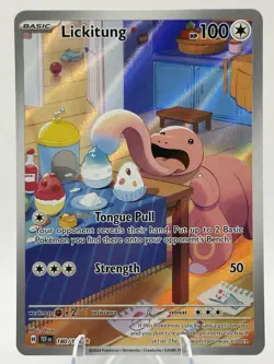Pokemon TCG Lickitung 180/162 Temporal Forces Holo Card Illustration Rare NM - Image 1