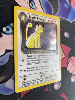DARK PERSIAN # 17 HOLO Black Star PROMO WOTC Rare Pokemon Card LP/NM - Image 2