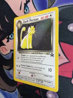 DARK PERSIAN # 17 HOLO Black Star PROMO WOTC Rare Pokemon Card LP/NM - Image 3
