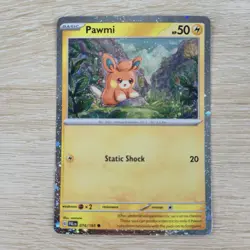 DOUBLE FART SWIRL 🌀💫 HOLO BLEED ERROR NM Pawmi 074/193 Cosmos PAL Pokemon Card - Image 4