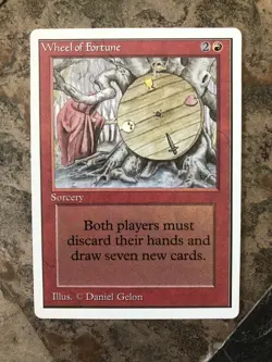 MTG - Wheel of Fortune - Unlimited - Legacy - Restricted- Alt Art - Watch Video! - Image 1