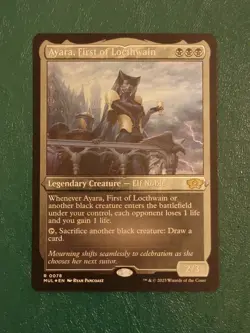 Ayara, First of Locthwain Foil Etched March of the Machine Multiverse L, NM - Image 1