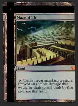 ***FOIL Maze of Ith NFC Miscut*** MTG FTV Lands Magic Kid Icarus - Image 1