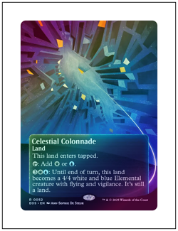 1x Celestial Colonnade 0052, Edge of Eternities, Foil Borderless Art, MTG NM - Image 1