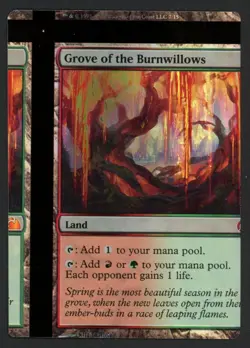 ***FOIL Grove of the Burnwillows NFC Miscut*** MTG FTV Lands Magic Kid Icarus - Image 1