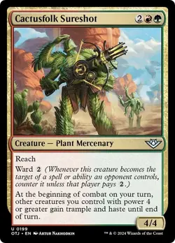 CACTUSFOLK SURESHOT x4 mtg NM-M Outlaws of Thunder Junction 4 Unc - Image 1