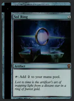 ***FOIL Sol Ring NFC Miscut*** MTG FTV Relics Magic Kid Icarus - Image 1