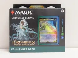 2023 MTG Lord of the Rings Tales Middle-Earth Commander Deck Elven Council Box - Image 1