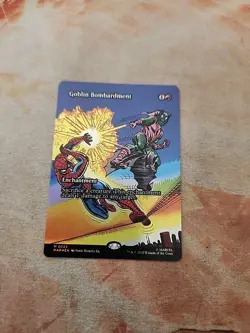 Goblin Bombardment Borderless Foil Marvel's Spider-Man MTG NM - Image 1