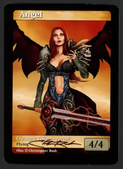 ***Angel Token Signed*** MTG Tokens Christopher Rush Magic Kid Icarus - Image 1