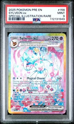 PSA 9 Pokemon Sylveon ex SIR Special Illustration Rare Prismatic Evolutions - Image 1