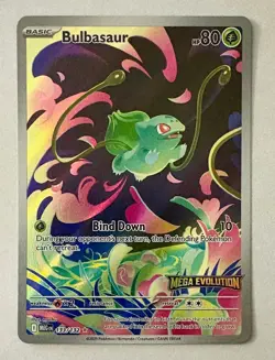 Bulbasaur 133/132 Mega Evolution Stamped Promo Pokemon - Image 1