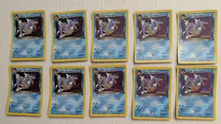 Lot 10 Dark Gyarados 8/82 Holo Team Rocket Vintage Prerelease Promo Pokemon Card - Image 1