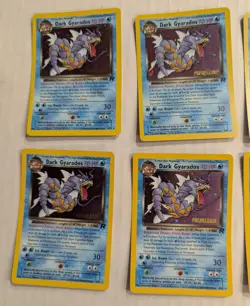 Lot 10 Dark Gyarados 8/82 Holo Team Rocket Vintage Prerelease Promo Pokemon Card - Image 2
